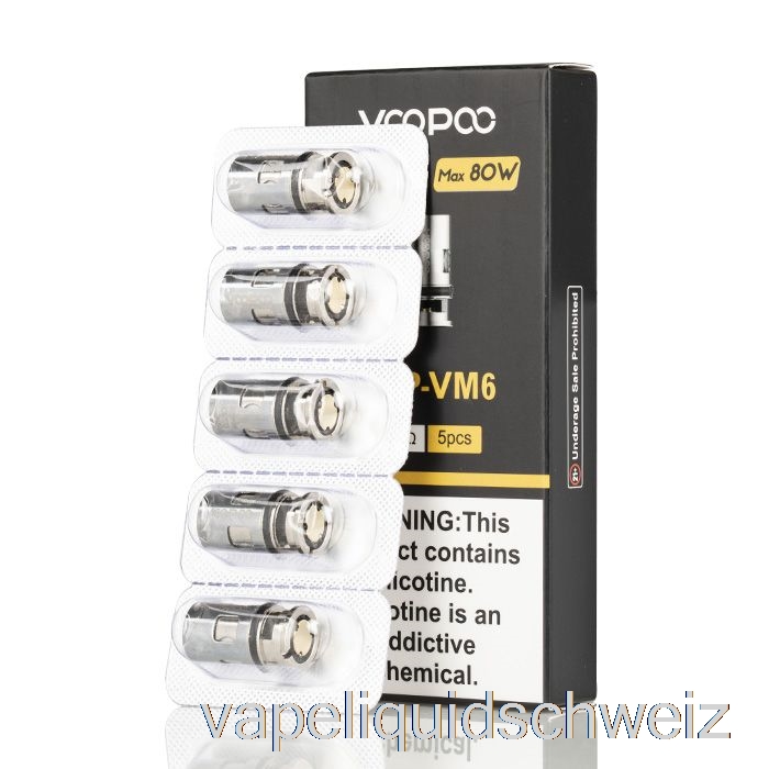 Voopoo PNP-Ersatzspulen 0,15 Ohm PNP-VM6-Mesh-Spulen Vape Ohne Nikotin